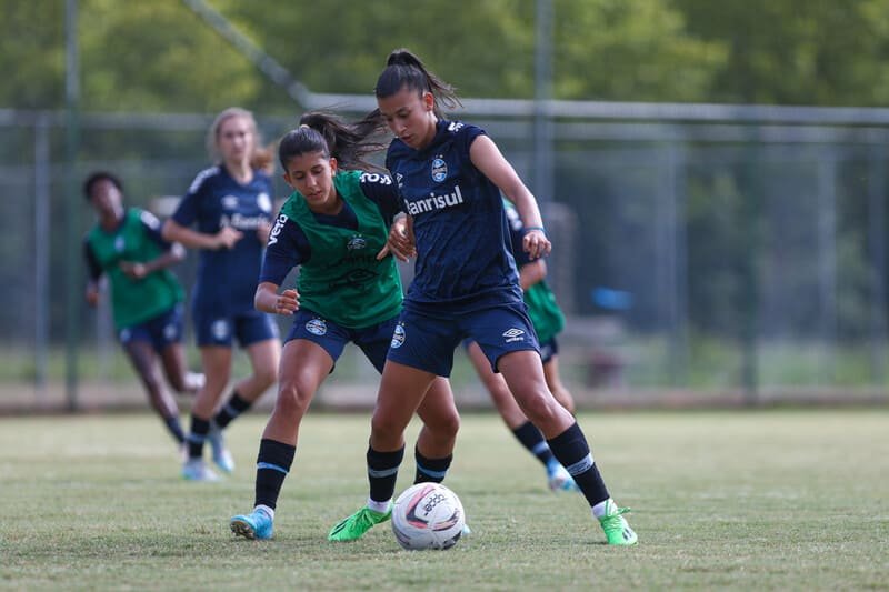 Grêmio se preparam para enfrentar Atlético-MG no Brasileiro Sub-20 Feminino